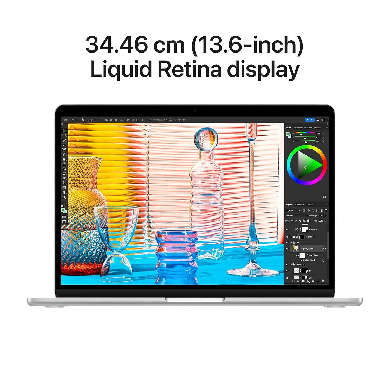 Apple MacBook Air Laptop with M2 chip: 34.46 cm (13.6-inch) Liquid Retina Display, 8GB RAM, 256GB SSD Storage, Backlit Keyboard, 1080p FaceTime HD Camera. Works with iPhone/iPad; Silver - Image 4