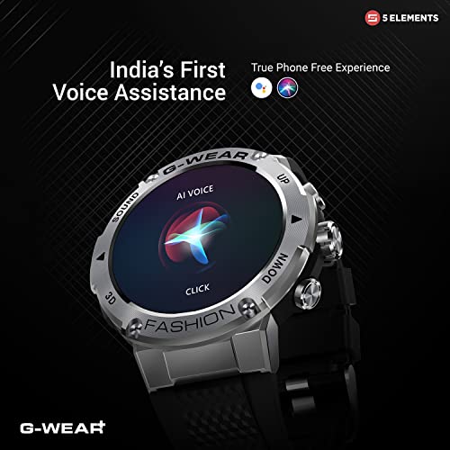 5Elements G-WEAR+ Fashion BT Calling Smartwatch Sport 1.32Inch UltraHD TrueView Display 750 Nits 360*360 Pixels 24/7 HR Monitor Voice assist 10Day Battery Built in Games Hindi Language - Image 3