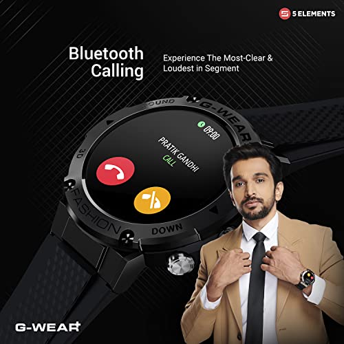 5Elements G-WEAR+ Fashion BT Calling Smartwatch Sport 1.32Inch UltraHD TrueView Display 750 Nits 360*360 Pixels 24/7 HR Monitor Voice assist 10Day Battery Built in Games Hindi Language - Image 4