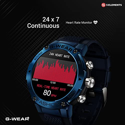 5Elements G-WEAR+ Fashion BT Calling Smartwatch Sport 1.32Inch UltraHD TrueView Display 750 Nits 360*360 Pixels 24/7 HR Monitor Voice assist 10Day Battery Built in Games Hindi Language - Image 5