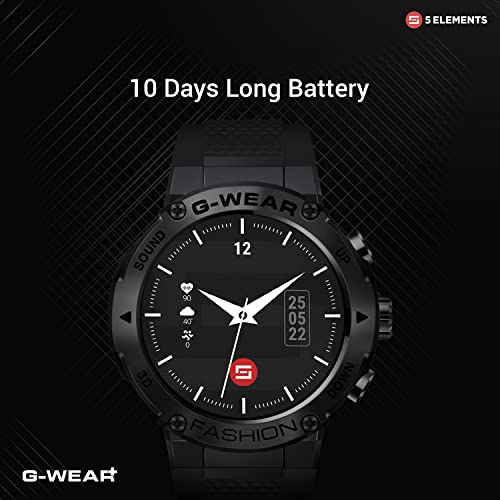 5Elements G-WEAR+ Fashion BT Calling Smartwatch Sport 1.32Inch UltraHD TrueView Display 750 Nits 360*360 Pixels 24/7 HR Monitor Voice assist 10Day Battery Built in Games Hindi Language - Image 7