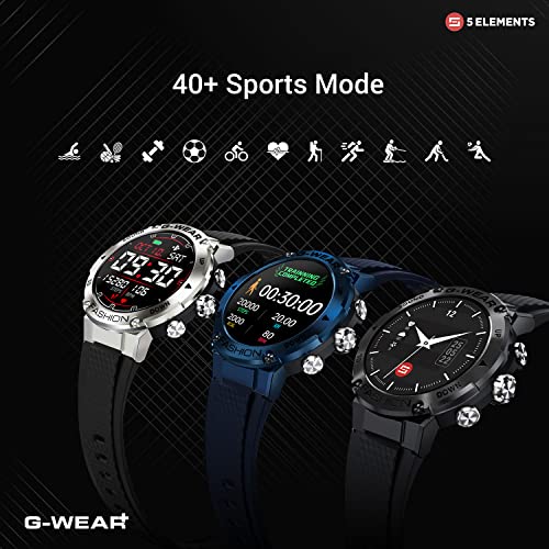 5Elements G-WEAR+ Fashion BT Calling Smartwatch Sport 1.32Inch UltraHD TrueView Display 750 Nits 360*360 Pixels 24/7 HR Monitor Voice assist 10Day Battery Built in Games Hindi Language - Image 9
