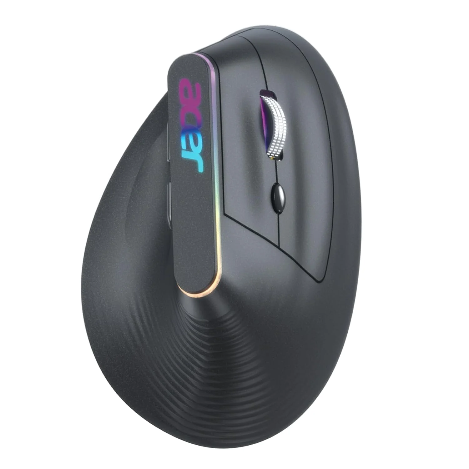 acer Ergo Vertical Wireless Mouse | Silent 6D Buttons & Scroll Wheel | 4 DPI Setting 1200-3200 | 2.4GHz + Bluetooth Dual Mode | Rechargeable 500mAh Battery | ABS I RGB Glow | Ergonomic Design - Image 2