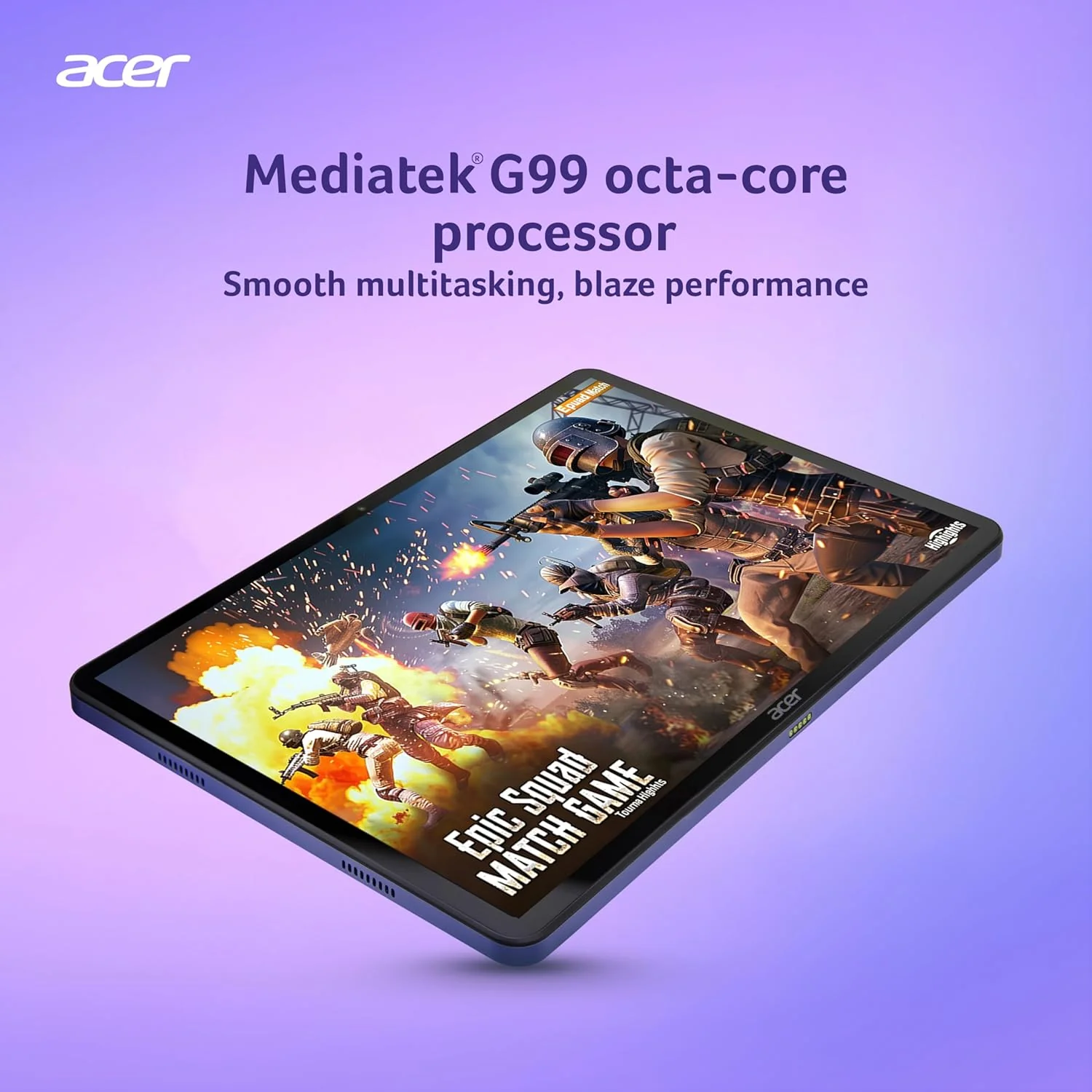 Acer Iconia Tab iM11-12M | 11.45” 60 Hz IPS Display, 450 nits, 8GB RAM + 256GB storage, 16MP Rear + 8MP Front Camera,Fingerprint Reader,Wi-Fi + 4G LTE(Calling), Android 14,BT 5.2, Slim Metal Body,Blue - Image 8