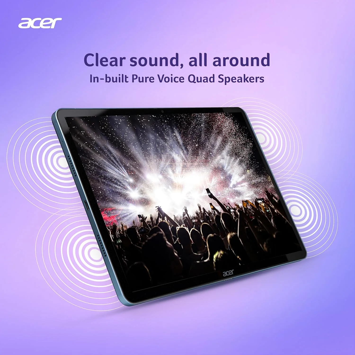 Acer Iconia Tab iM11-12M | 11.45” 60 Hz IPS Display, 450 nits, 8GB RAM + 256GB storage, 16MP Rear + 8MP Front Camera,Fingerprint Reader,Wi-Fi + 4G LTE(Calling), Android 14,BT 5.2, Slim Metal Body,Blue - Image 9
