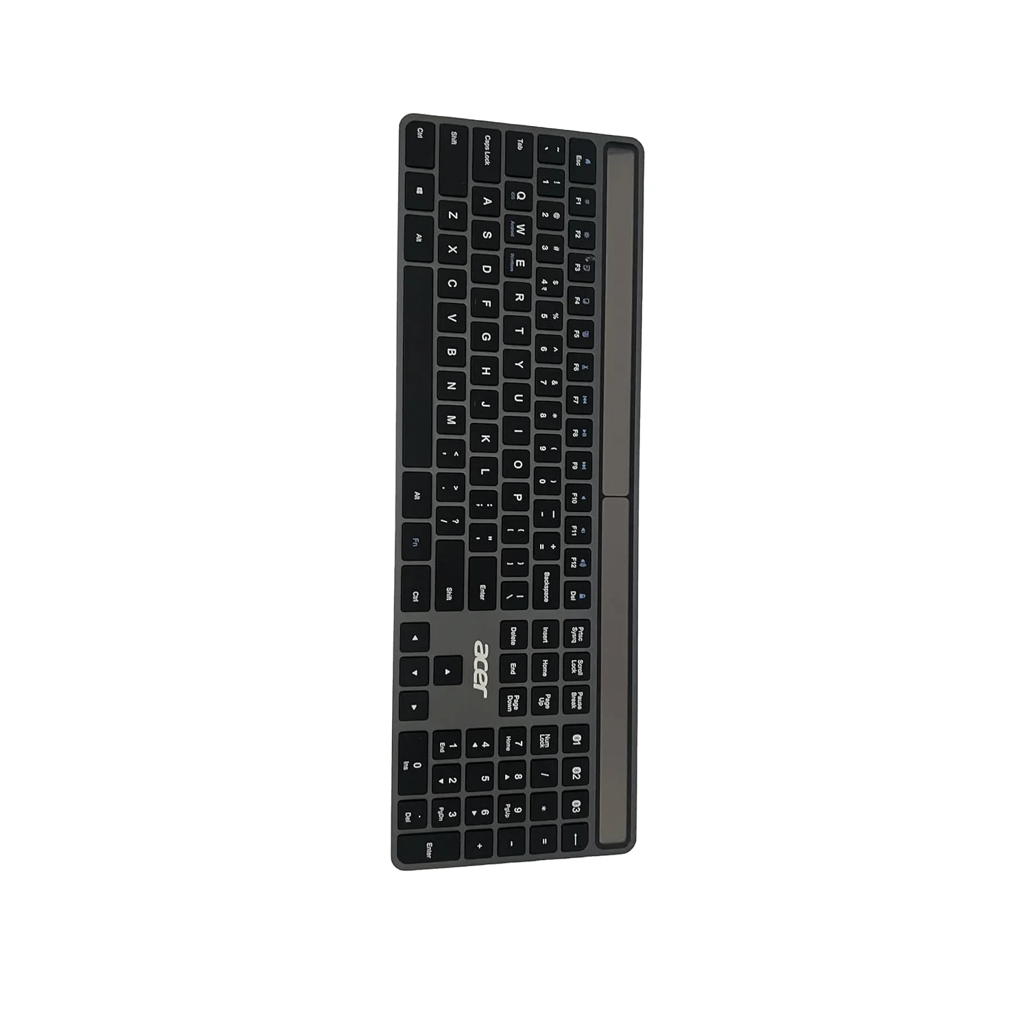 Acer Solaris Solar Powered Bluetooth Keyboard, 109-Key Wireless Keyboard with Super-Capacitor, Multi-Device BT 5.0, Type-C Emergency Charging, 10m Range, for Windows, Mac, Android, Space Grey - Image 10