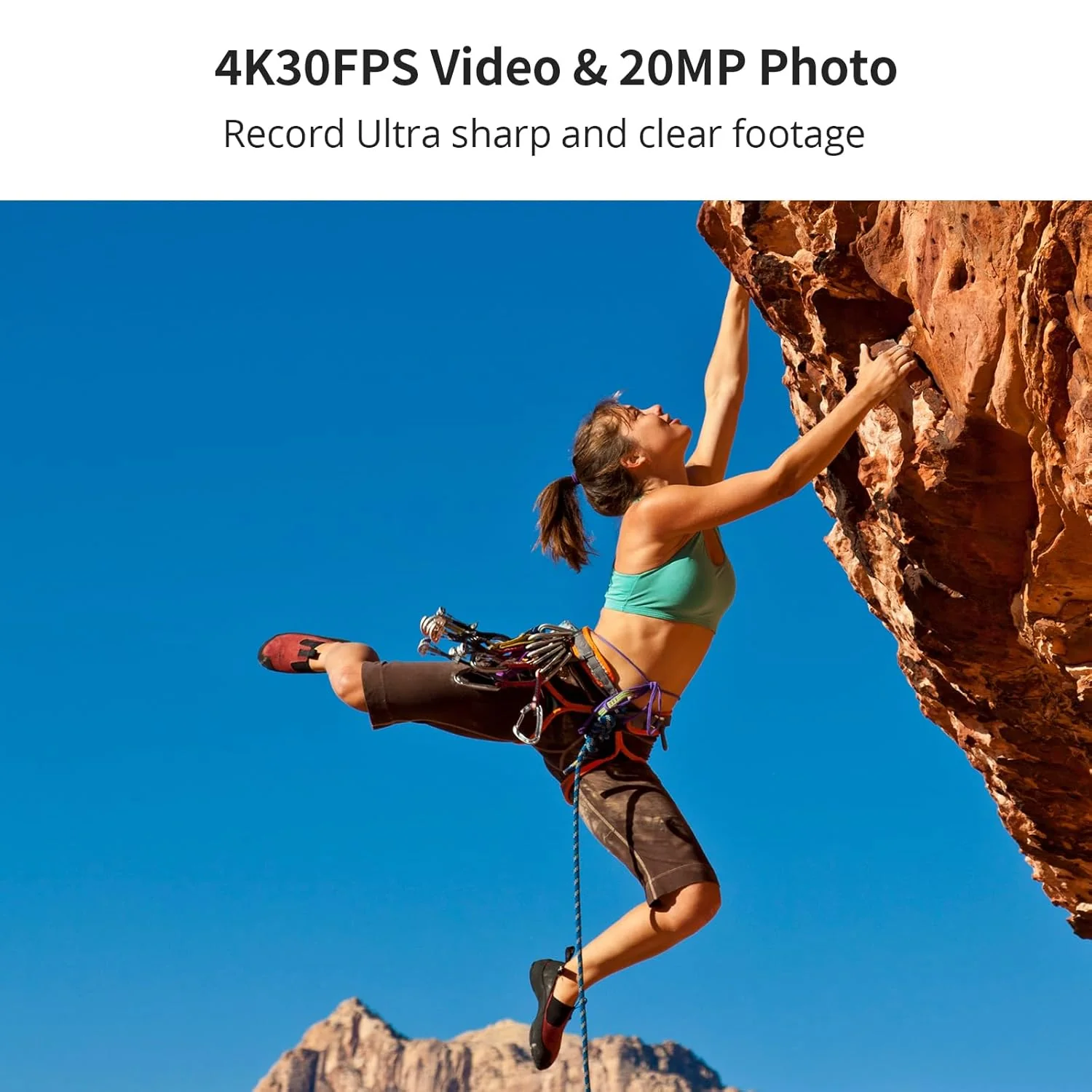 AKASO Brave 7 LE 4K30FPS 20MP WiFi Action Camera with Touch Screen Vlog Camera EIS 2.0 Remote Control 131 Feet Underwater Camera with 2X 1350mAh Batteries (USED) - Image 2