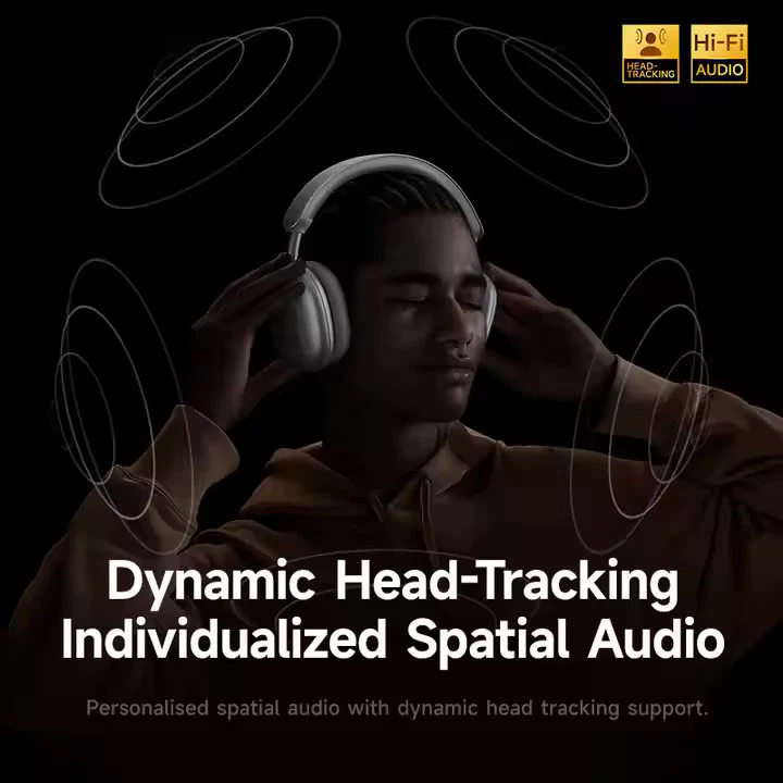 AltaX One Flagship Wireless ANC Over-Ear Headphones with Mic | Industry Leading 80H Battery, 40dB ANC, Titanium Drivers, Spatial Audio, HiFi Lossless Sound, Low Latency, Stereo Bass, Multi-Point Bluetooth Headset - Image 4