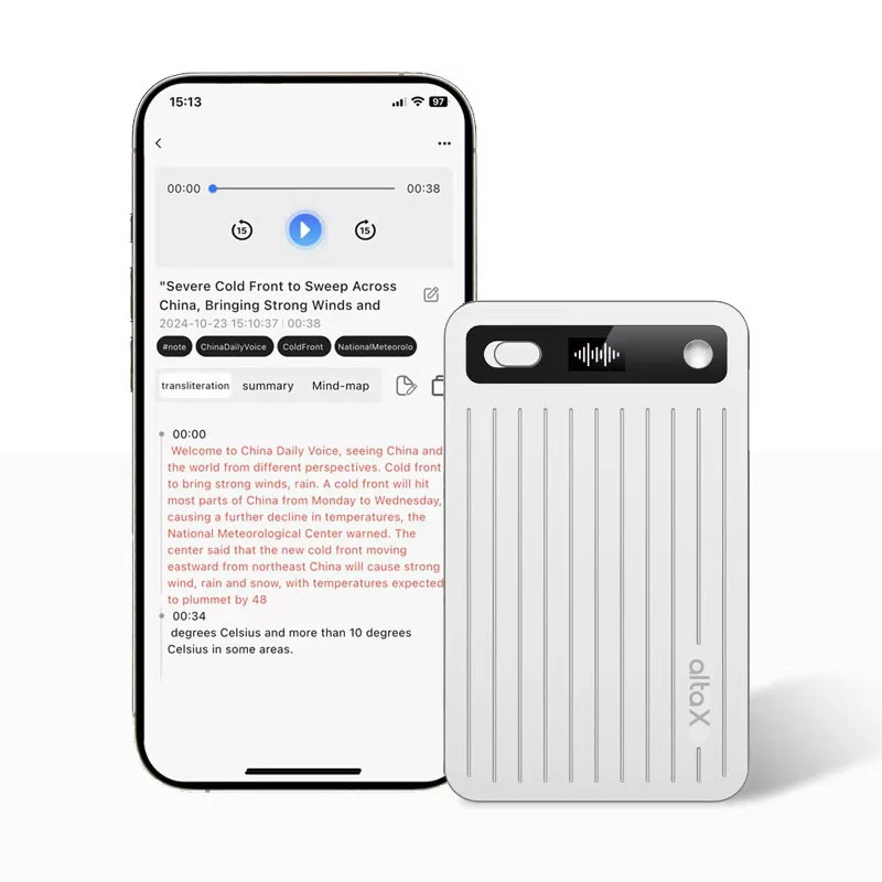 AltaX ThinkNote AI Voice Recorder for Meetings, Calls & Lectures | ChatGPT Powered Instant Transcription, Auto Summary & Mind Maps | 107 Language Support | All-Metal Design w/Case | 64GB - Image 10