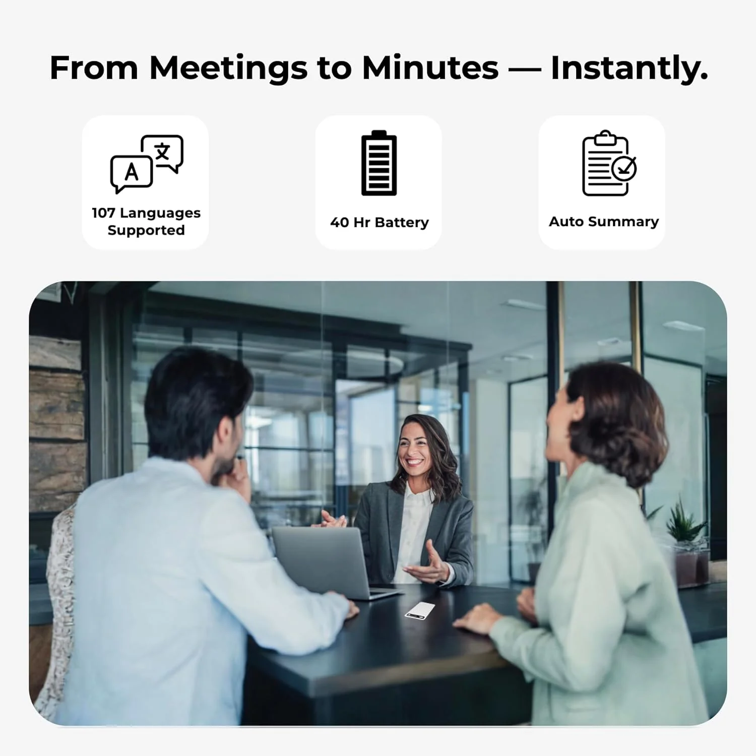 AltaX ThinkNote AI Voice Recorder for Meetings, Calls & Lectures | ChatGPT Powered Instant Transcription, Auto Summary & Mind Maps | 107 Language Support | All-Metal Design w/Case | 64GB - Image 5