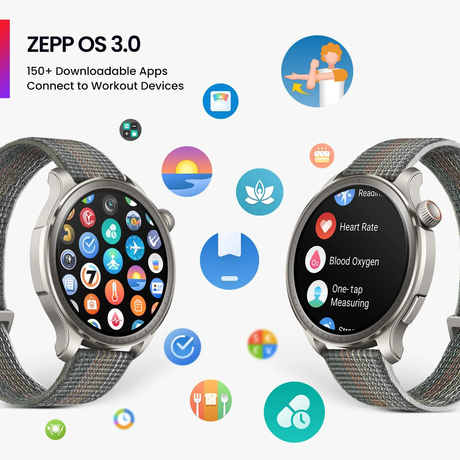 Amazfit Balance 46mm AMOLED Smart Watch, Body Composition, 14 Days Battery, Dual-Band GPS, BT Calling, VO2 Max, Aluminium Alloy Frame, Temperature Sensor, Train Smarter with AI Zepp Coach - Image 11