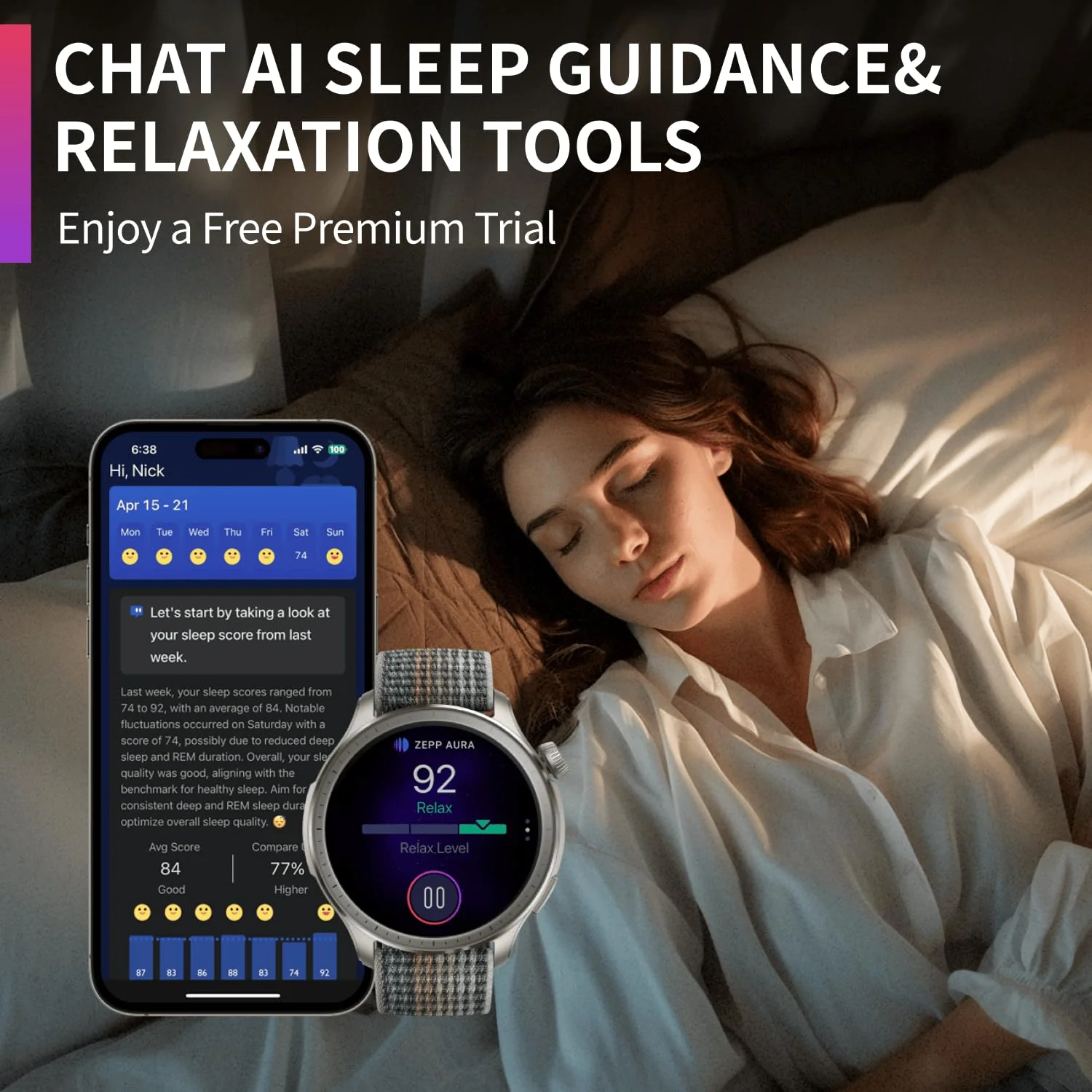 Amazfit Balance 46mm AMOLED Smart Watch, Body Composition, 14 Days Battery, Dual-Band GPS, BT Calling, VO2 Max, Aluminium Alloy Frame, Temperature Sensor, Train Smarter with AI Zepp Coach - Image 7