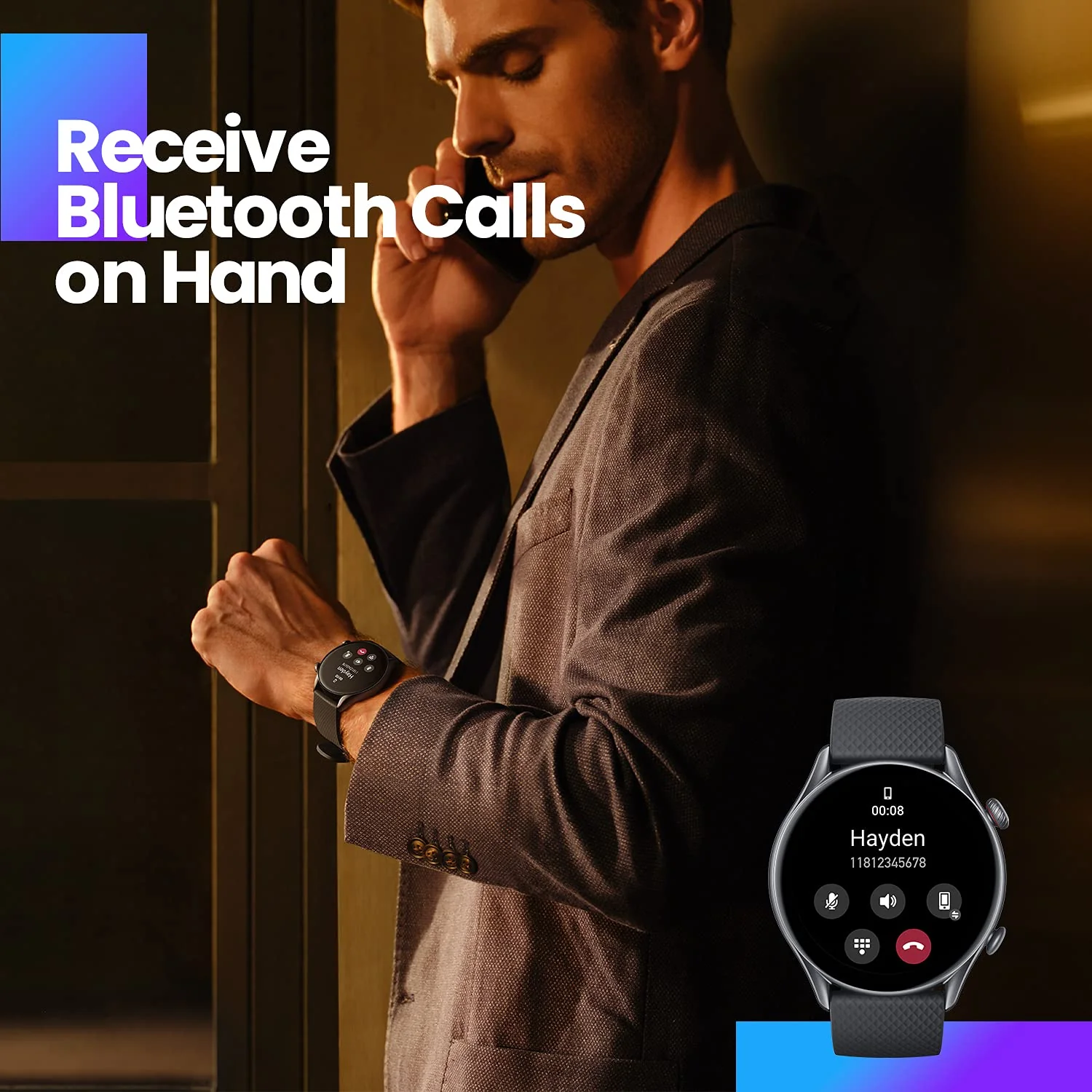 Amazfit GTR 3 Pro Smart Watch with BT Phone Calls, Blood Pressure Monitoring, 1.45 AMOLED Display, 24/7 Heart Rate Tracking, Alexa, GPS, WiFi, 12-Day Battery Life, 150 Sports Modes (Infinite Black) - Image 4