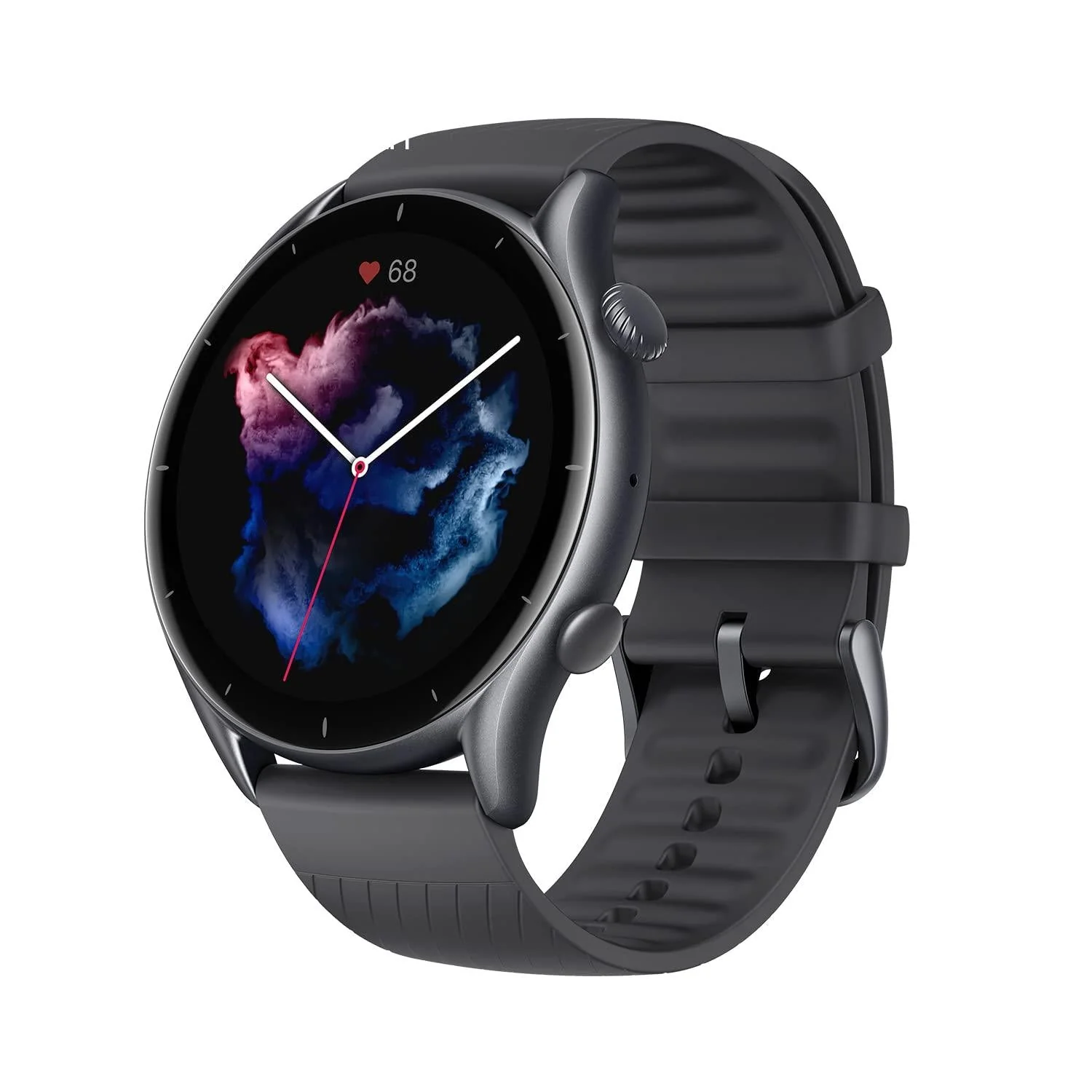 Amazfit GTR 3 Smart Watch with Heart Rate, SpO2, Sleep, Stress, Female Cycle Monitoring, Sports Watch with 150+ Sports Modes, GPS, 5 ATM Waterproof, Alexa Built-in (Graphite Black), Regular