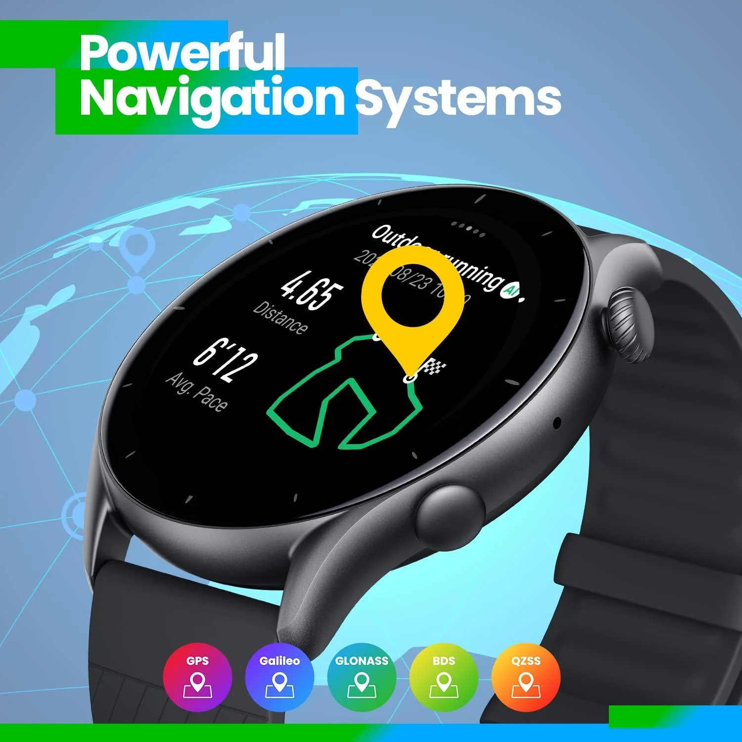 Amazfit GTR 3 Smart Watch with Heart Rate, SpO2, Sleep, Stress, Female Cycle Monitoring, Sports Watch with 150+ Sports Modes, GPS, 5 ATM Waterproof, Alexa Built-in (Graphite Black), Regular - Image 7