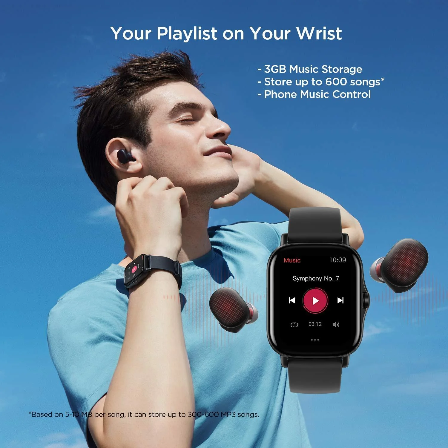 Amazfit GTS 2 (New Version) Smart Watch with Ultra HD AMOLED Display, Built-in Amazon Alexa, Built-in GPS, SpO2 & Stress Monitor, Bluetooth Phone Calls, 3GB Music Storage, 90 Sports Modes - Image 6