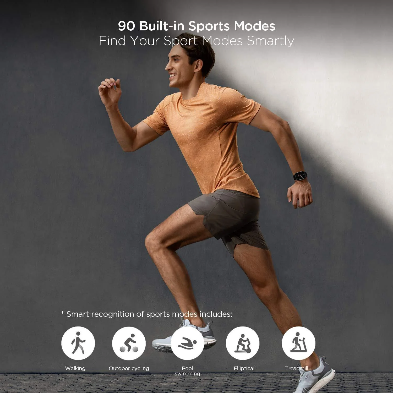 Amazfit GTS 2e Smartwatch, SpO2 & Stress Monitor, 1.65 Always-on AMOLED Display, Built-in GPS, Built-in Alexa,14-Day Battery Life, 90+ Sports Models, 50+ Watch Faces - Image 3