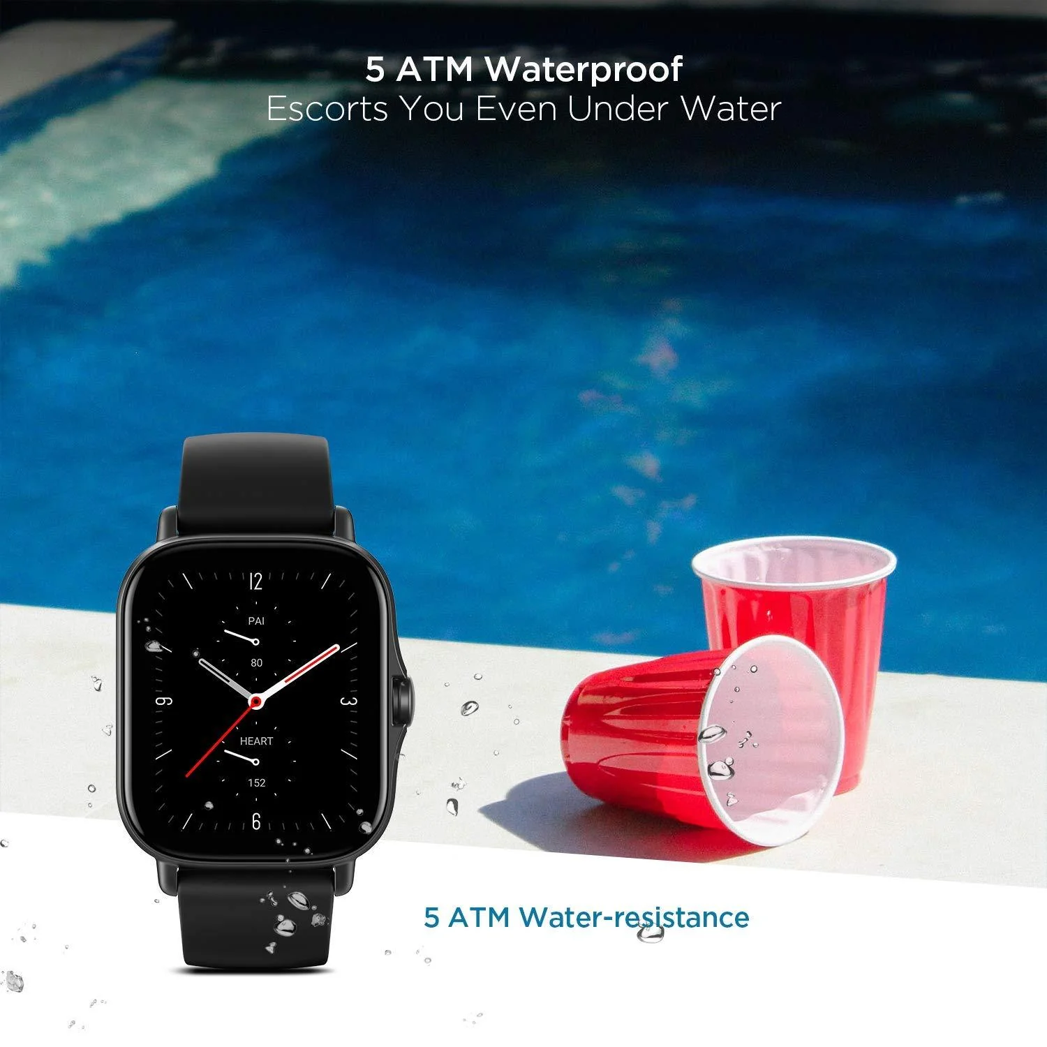 Amazfit GTS 2e Smartwatch, SpO2 & Stress Monitor, 1.65 Always-on AMOLED Display, Built-in GPS, Built-in Alexa,14-Day Battery Life, 90+ Sports Models, 50+ Watch Faces - Image 6