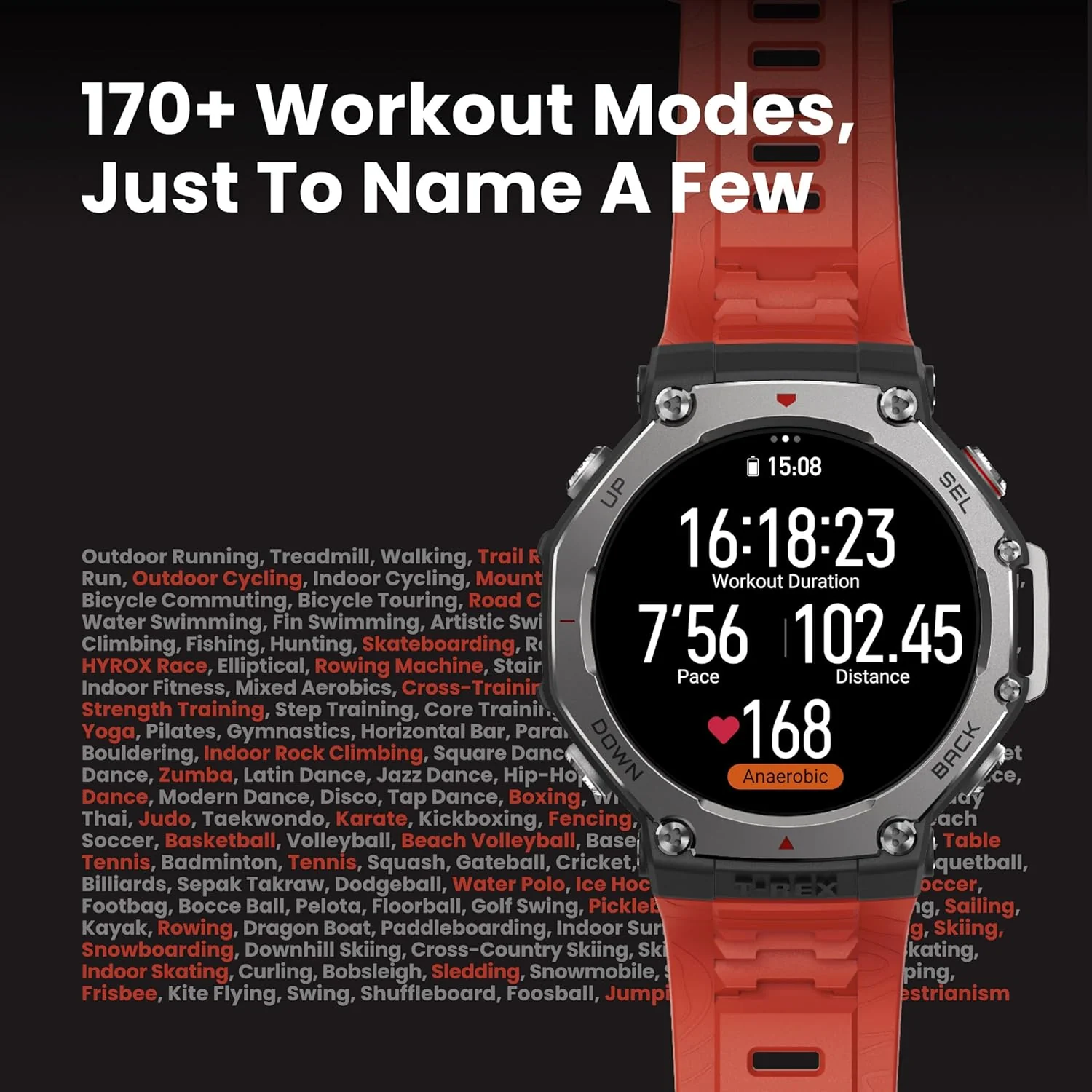 Amazfit T-Rex 3 Outdoor Rugged Military 48mm Smart Watch, Built in GPS, 27 Days Battery Life, Offline Maps, 2000 Nits Brightness, 10 ATM Water Resistance, AI Coach, for iOS & Android (Gray) - Image 3