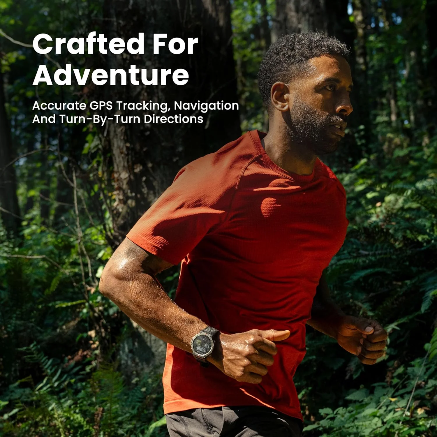 Amazfit T-Rex 3 Outdoor Rugged Military 48mm Smart Watch, Built in GPS, 27 Days Battery Life, Offline Maps, 2000 Nits Brightness, 10 ATM Water Resistance, AI Coach, for iOS & Android (Gray) - Image 5