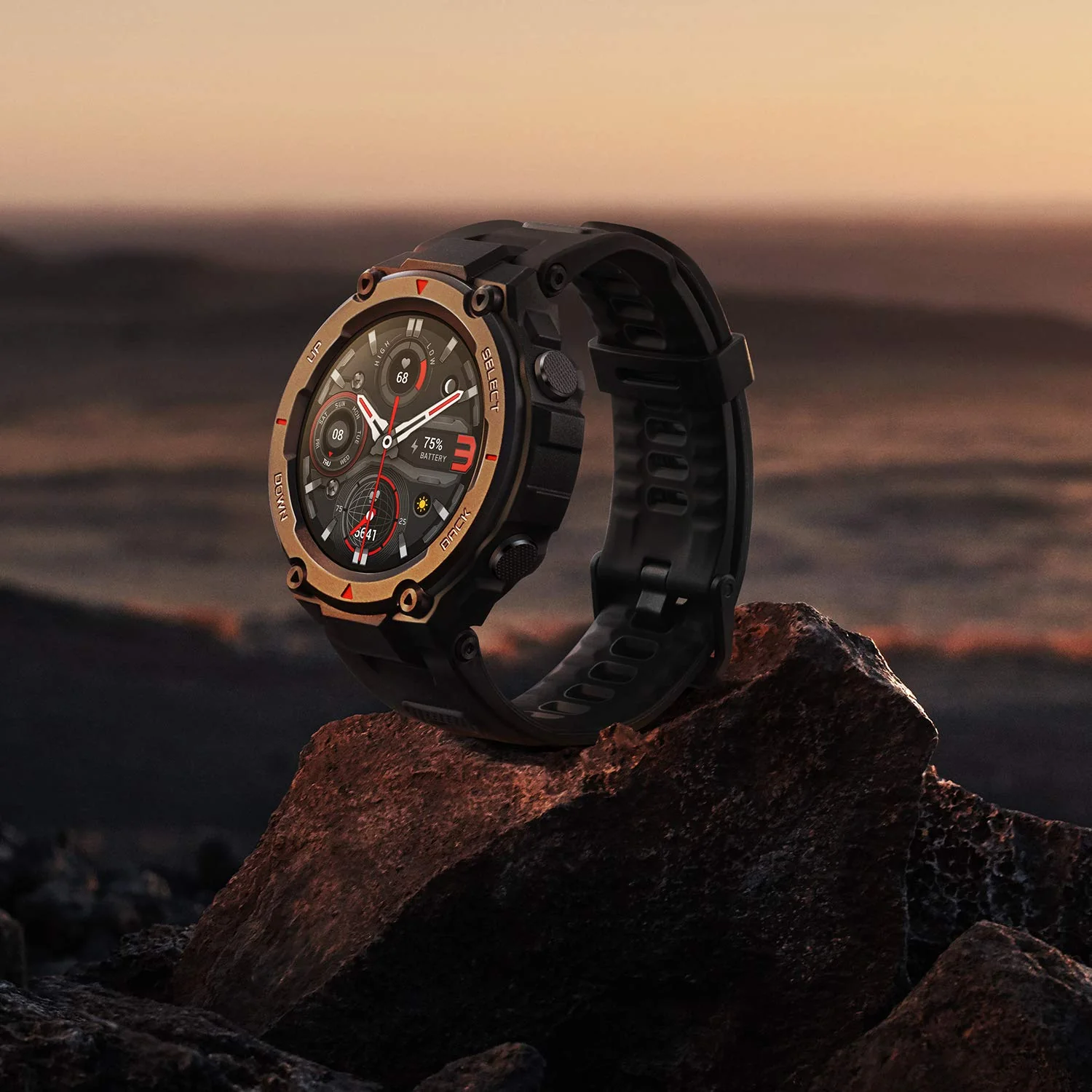 Amazfit T-Rex Pro Smartwatch Fitness Watch with SpO2, Heart Rate, Sleep Monitor, Sports Watch with Over 100 Sports Modes, 10 ATM Waterproof, 18 Day Battery Life, GPS - Image 9