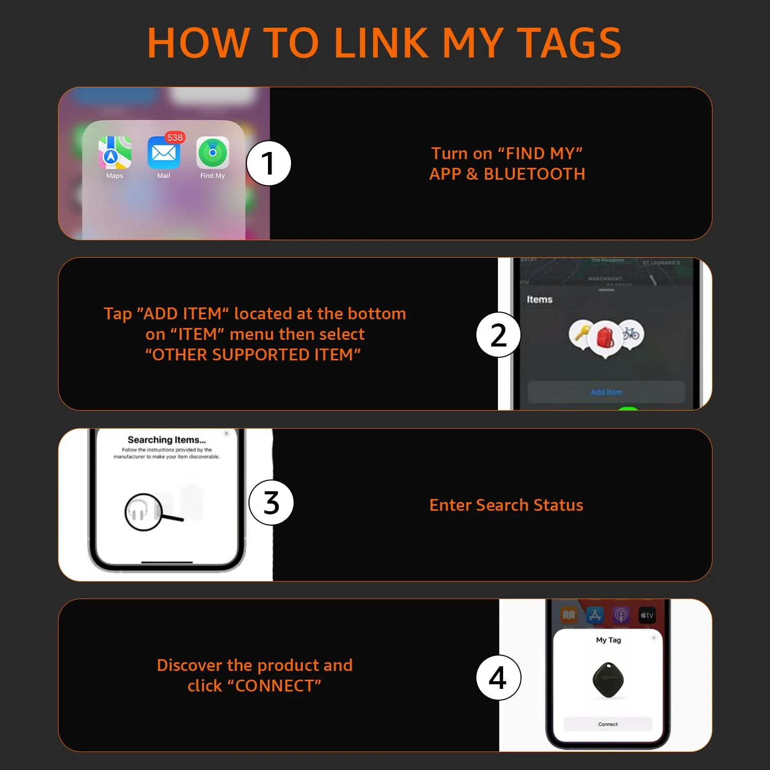 Amazon Basics Aero Tag for iOS (Pack of 4) - Image 12