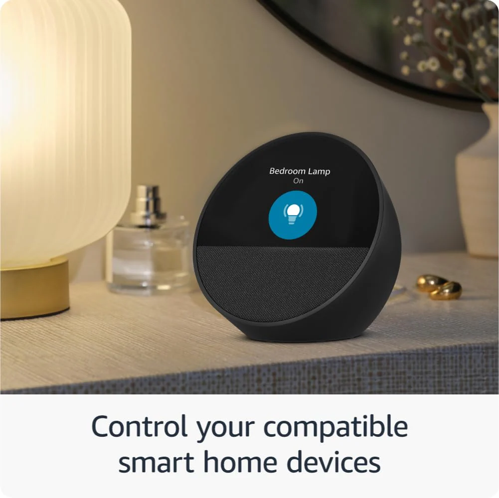 Amazon Echo Spot (latest model), Smart alarm clock with vibrant sound, Alexa and Bluetooth | Blue - Image 6