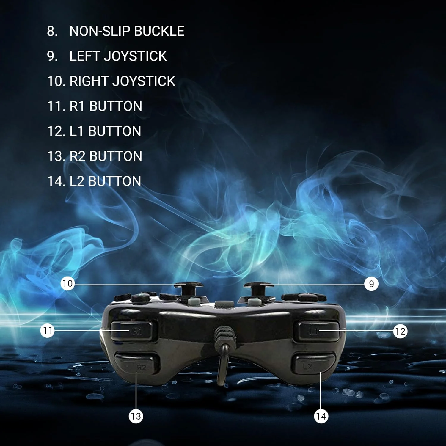Ant Esports GP115 Wired Gamepad, Compatible for PC & Laptop Computer (All Windows Systems) / PS3 / Android TV Set/Media Box - Black - Image 6