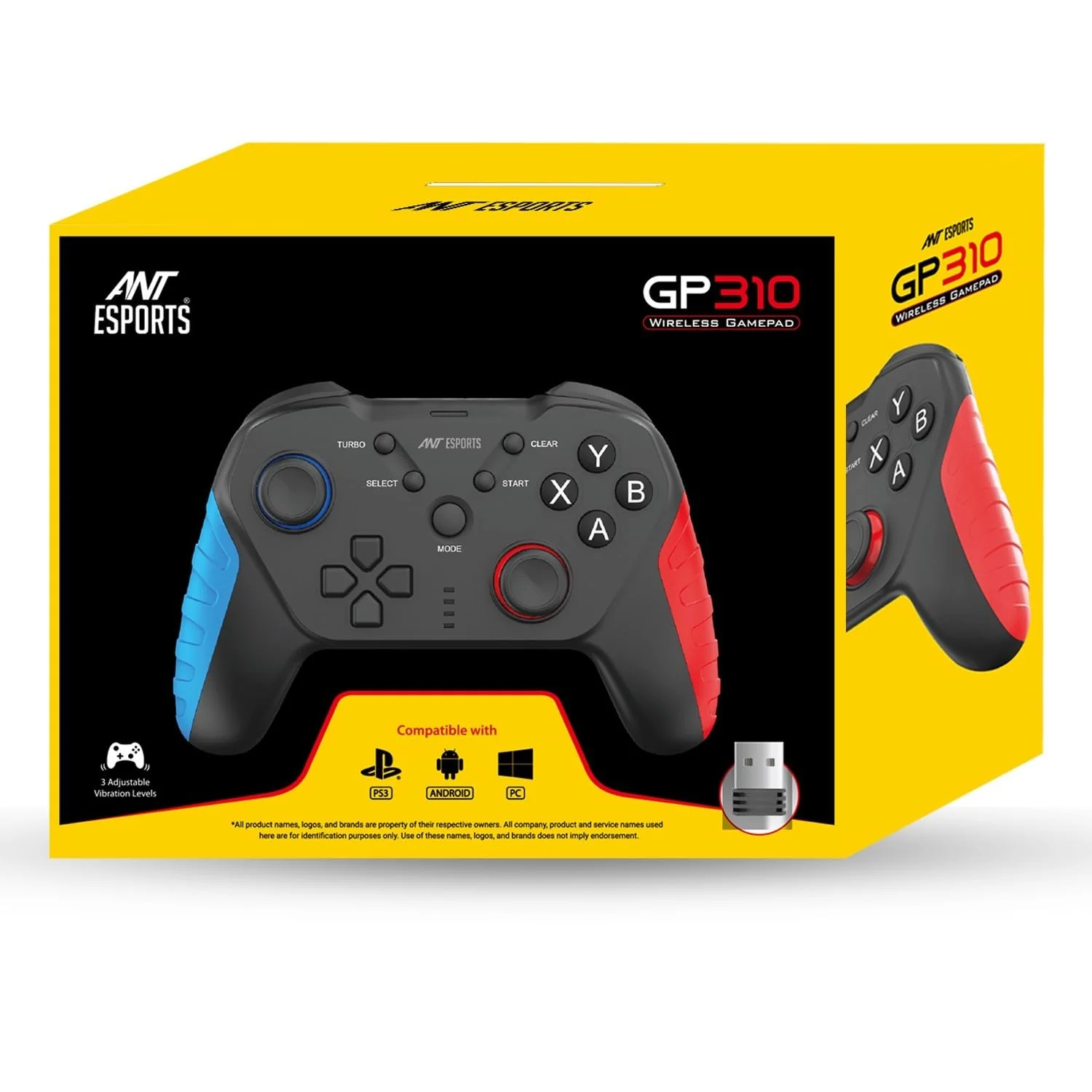 Ant Esports GP310 Wireless Gamepad, Compatible for PC & Laptop (Windows 10/8 /7, Steam) / PS3 / Android - Image 9