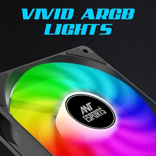Ant Esports ICE C621 CPU Cooler/CPU Fan with ARGB LED PWM Dual Fans - Black | All Black, Direct Contact Technology & 4 Heat Pipes | Support Intel LGA 1700 / 115X / 1200/1366 & AMD AM5 / AM4 - Image 7