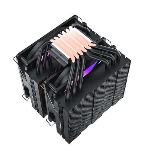 Ant Esports ICE C621 CPU Cooler/CPU Fan with ARGB LED PWM Dual Fans - Black | All Black, Direct Contact Technology & 4 Heat Pipes | Support Intel LGA 1700 / 115X / 1200/1366 & AMD AM5 / AM4 - Image 9