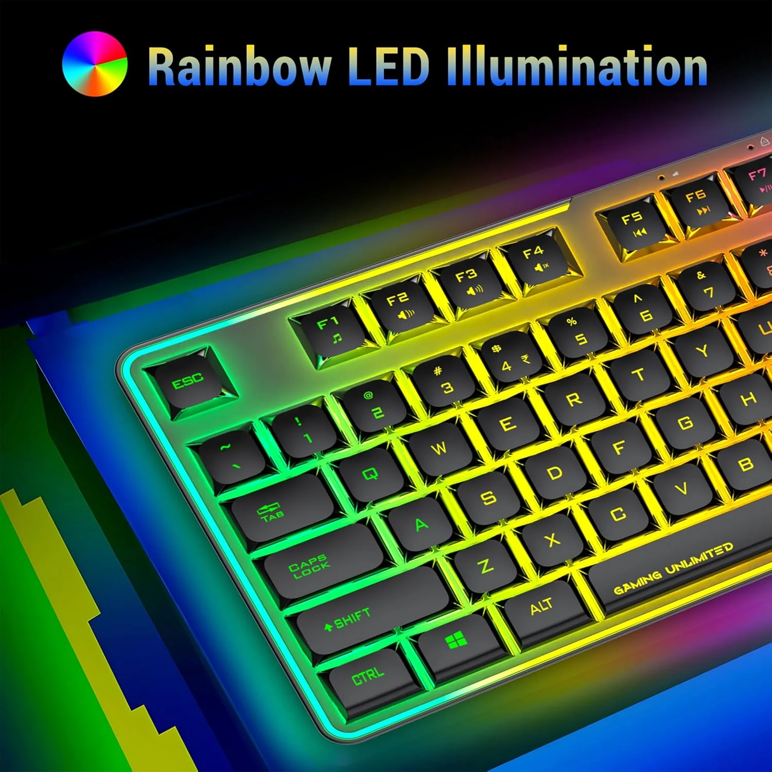 Ant Esports KM730 Pro Gaming Wireless TKL Keyboard Mouse Combo Rechargeable RGB Backlit Tenkeyless Compact 87 Keys 6 Button for Computer Laptop PS4 PS5 - XP/7/8/10 iMac MacBook Xbox one X – Black - Image 3