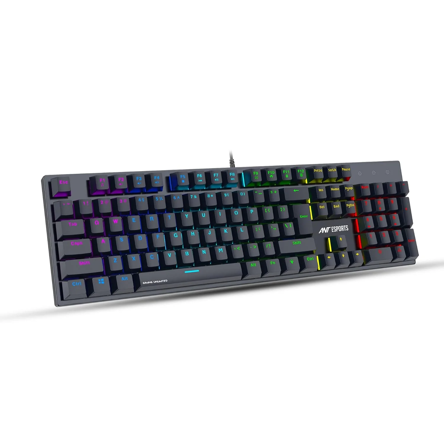 Ant Esports MK3400 V3 Pro Mechanical Pro World of Warship Edition Wired RGB Gaming Keyboard (Black) - Image 7