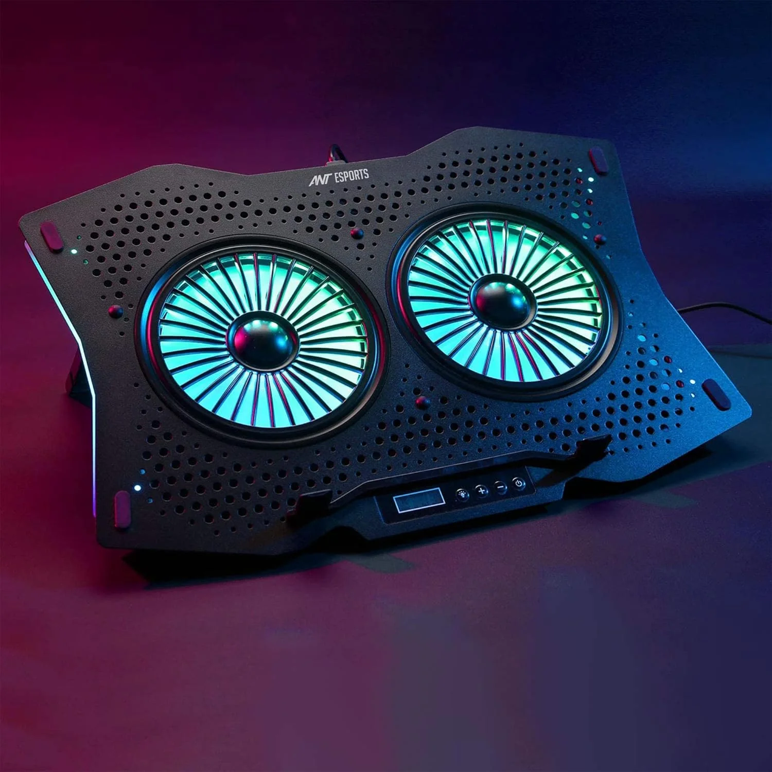 Ant Esports NC280 RGB Gaming Notebook Cooler, 10" - 17" + Gaming Laptop Cooling Pad for PC + USB Powered Fan + Very Stable and Silent + Compatible Mac and PS5/PS4 - New 2022 - Image 5