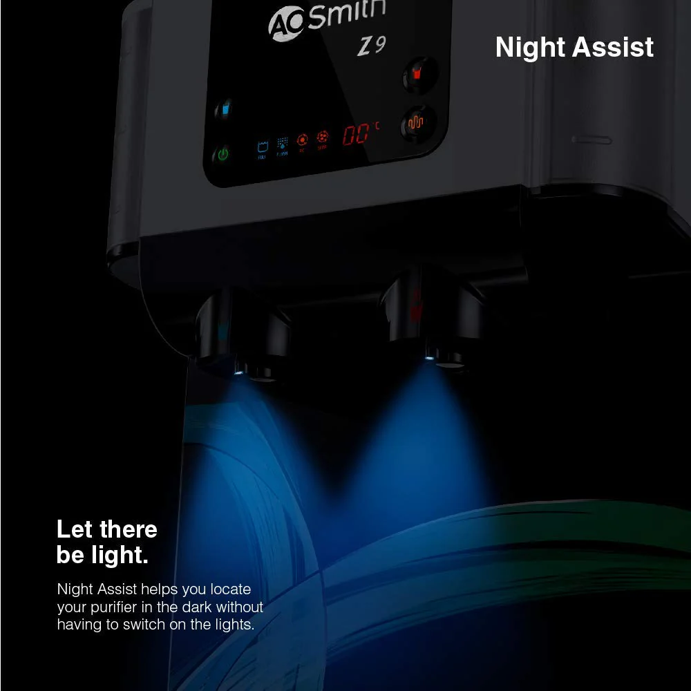 AO Smith Z9 Instant Hot+Ambient Water Purifier for Home with MIN-TECH | 10L Storage | 8-Stage Purification |100% RO + SCMT (Silver Charged Membrane Tech) | 55% Water Savings - Image 2