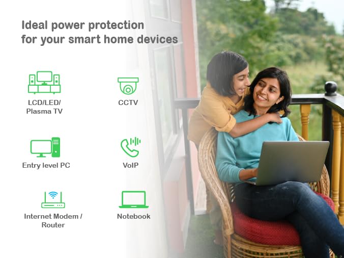 APC Back-UPS BX600C-IN 600VA / 360W, 230V, UPS System, an Ideal Power Backup & Protection for Home Office, Desktop PC & Home Electronics - Image 4