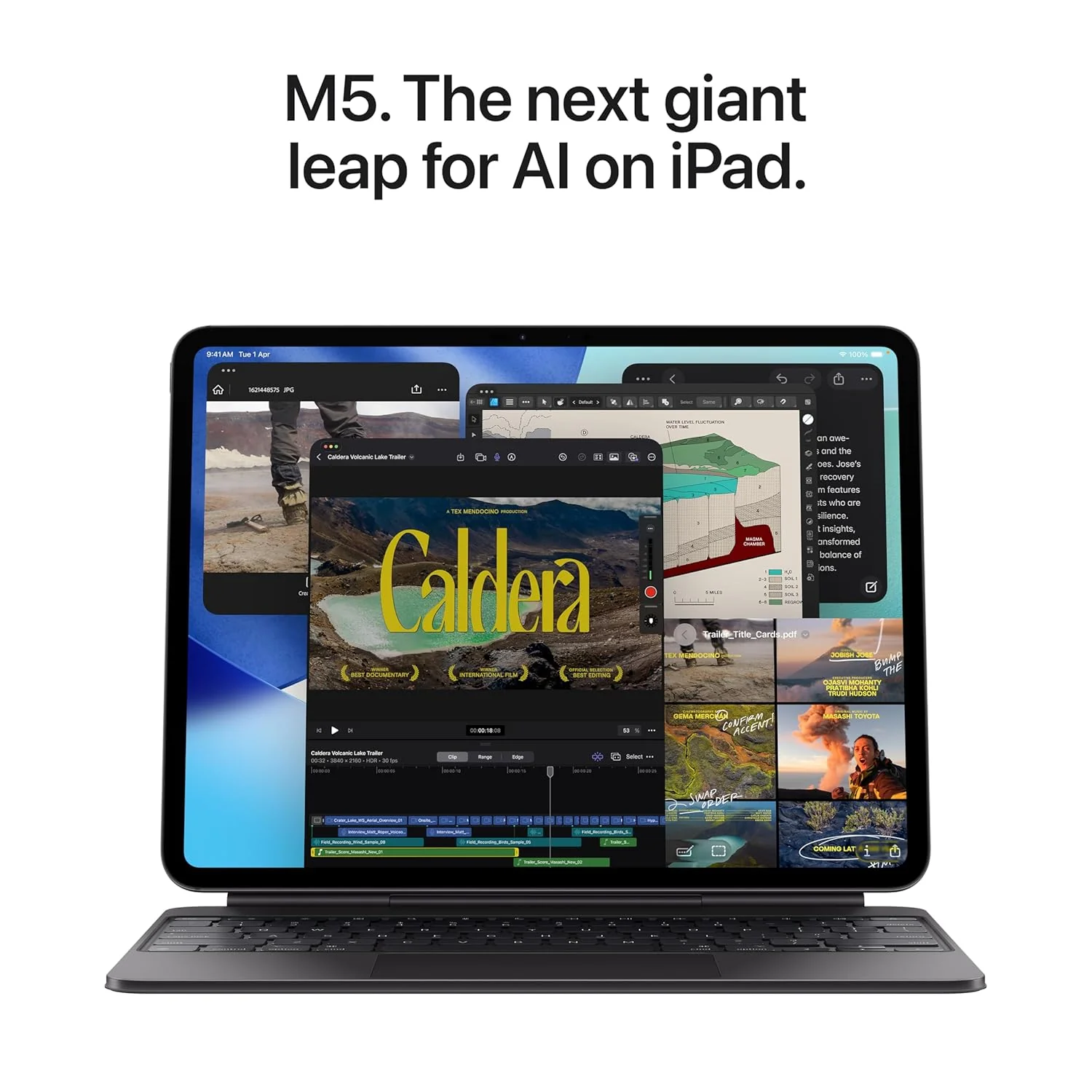 Apple iPad Pro [11″] (M5): Ultra Retina XDR Display, [256GB], 12MP Front Camera / 12MP Back Camera, LiDAR Scanner, Wi-Fi 7 with Apple N1, Face ID, All-Day Battery Life — Space Black - Image 3