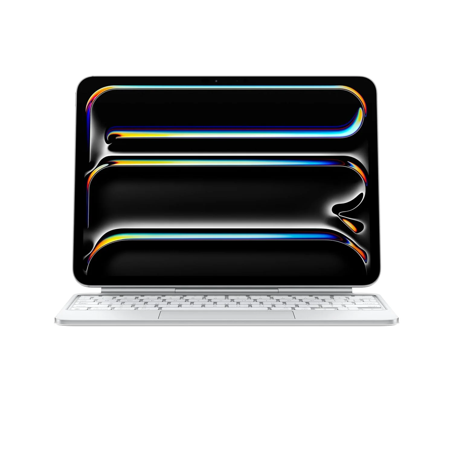 Apple iPad Magic Keyboard Case for iPad Pro 11″ (M4), Great Typing Experience, Built-in trackpad, Function Row, US English — White (MWR03HN/A) - Image 2