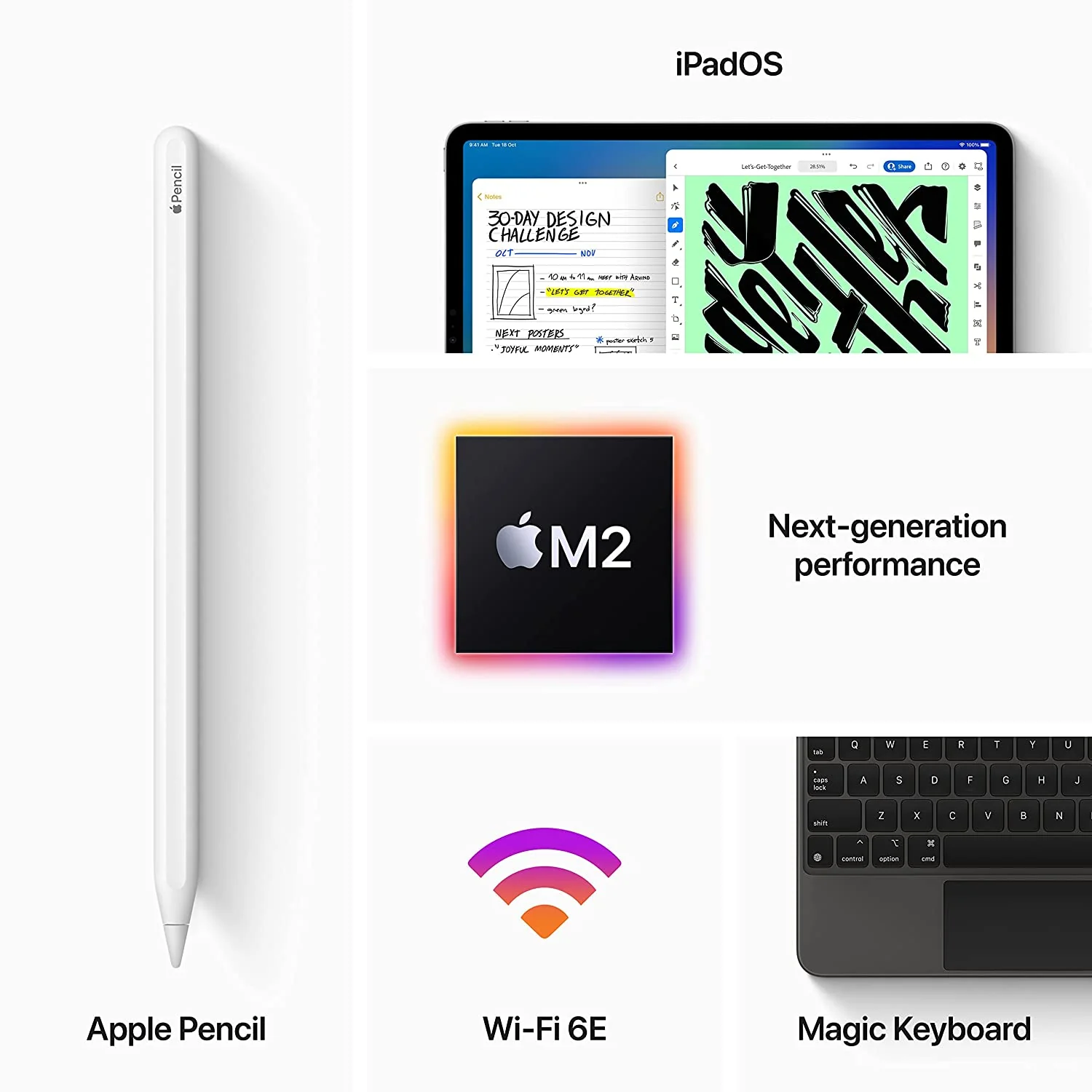 Apple iPad Pro 11″ (4th Generation): with M2 chip, Liquid Retina Display, Wi-Fi 6E, 12MP front/12MP and 10MP Back Cameras, Face ID, All-Day Battery Life (BRAND NEW/SEALED) - Image 6