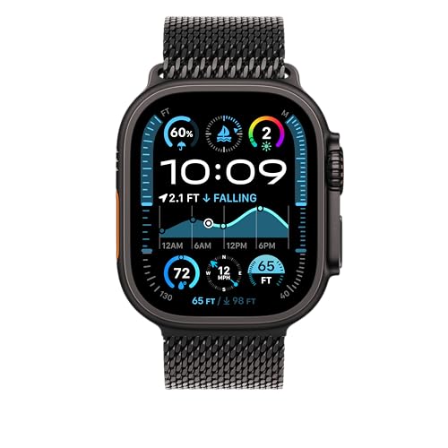 Apple Watch Band - Milanese Loop - 49mm - Black - Small - Image 3