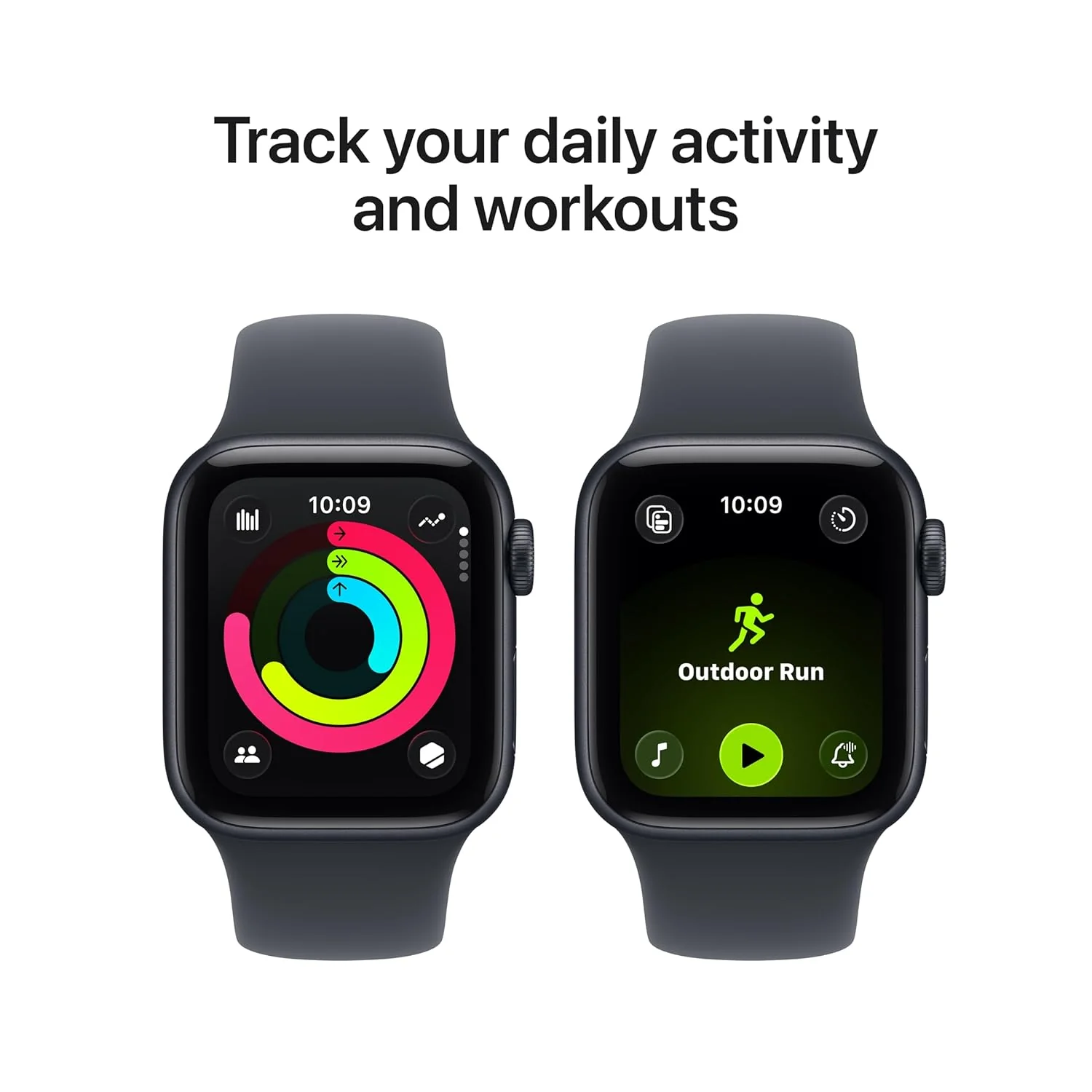 Apple Watch SE 3 GPS 44mm Starlight Aluminium Case with Starlight Sport Band - M/L - Image 5