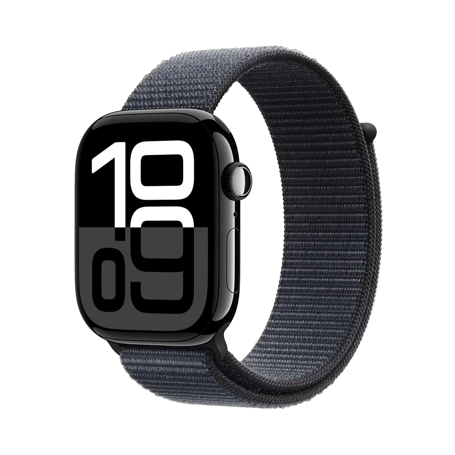 Apple Watch Series 10 [GPS 46 mm] Smartwatch with Jet Black Aluminium Case with Black Sport Band - S/M. Fitness Tracker, ECG App, Always-On Retina Display, Water Resistant