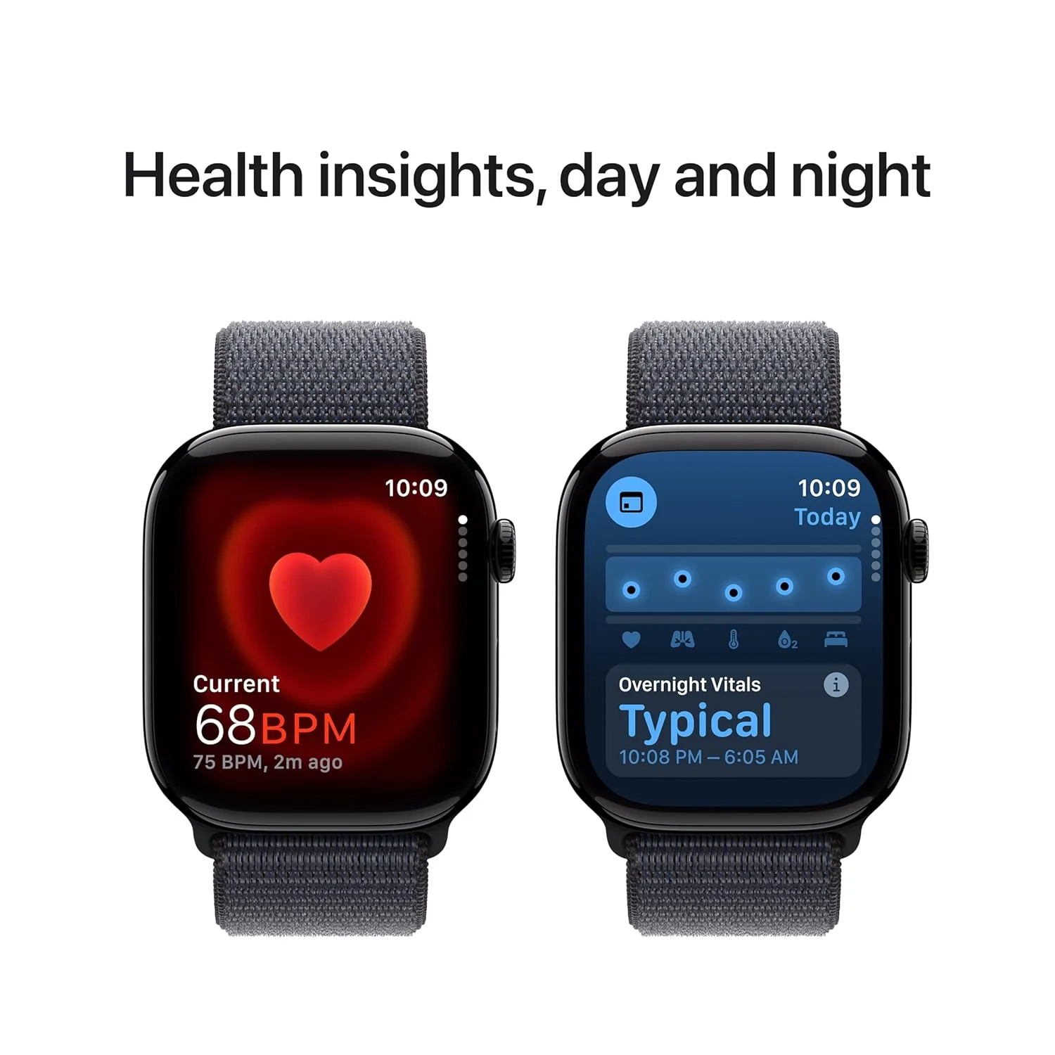 Apple Watch Series 10 [GPS 46 mm] Smartwatch with Jet Black Aluminium Case with Black Sport Band - S/M. Fitness Tracker, ECG App, Always-On Retina Display, Water Resistant - Image 5