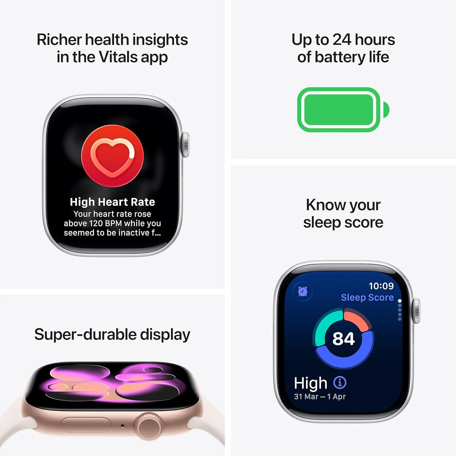 Apple Watch Series 11 GPS Space Grey Aluminium Case with Black Sport Band - M/L - Image 2