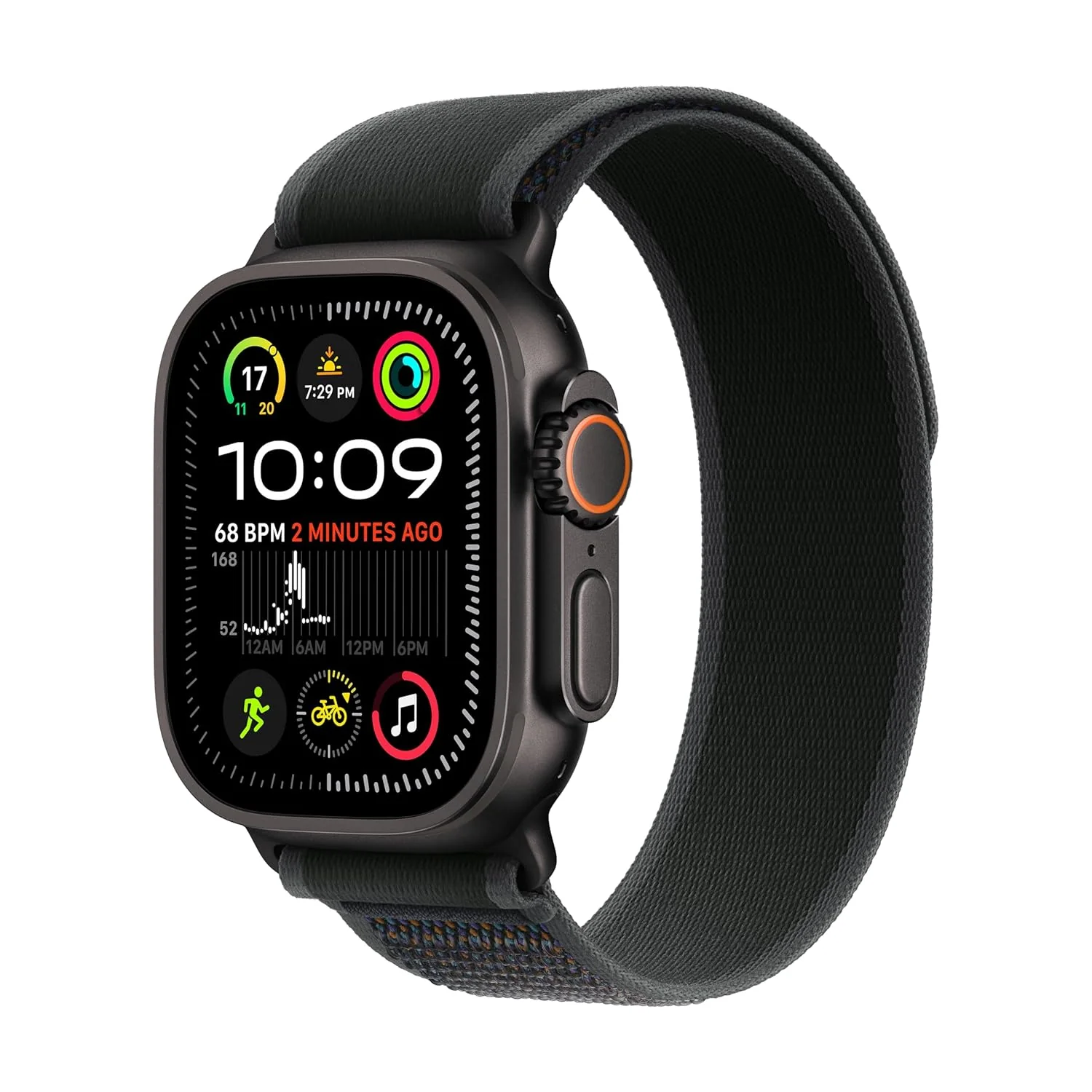 Apple Watch Ultra 2 [GPS + Cellular 49 mm] Smartwatch, Sports Watch with Natural Titanium Case with White Ocean Band - M/L. Fitness Tracker, Precision GPS, Action Button, Carbon Neutral - Image 7