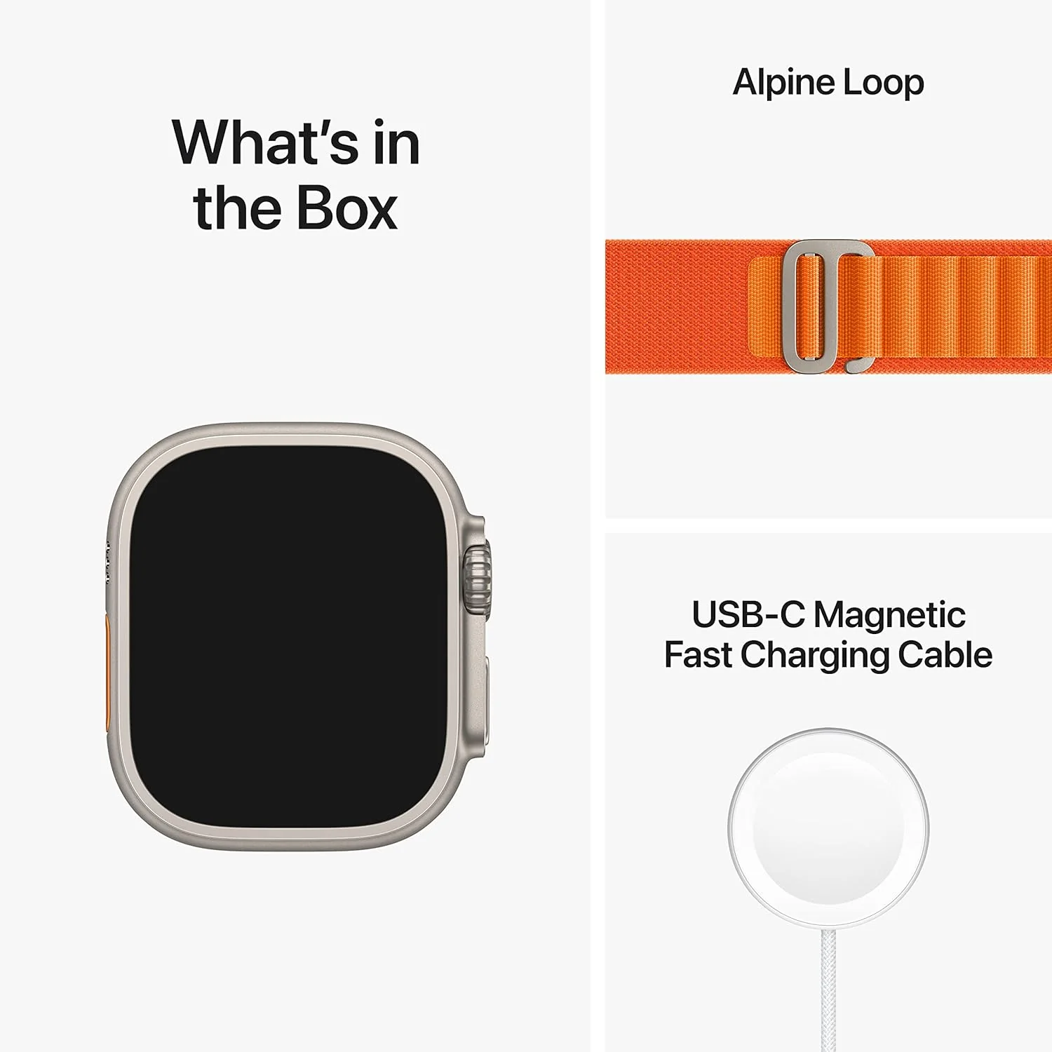 Apple Watch Ultra [GPS + Cellular 49 mm] Smart Watch w/Rugged Titanium Case & Orange Alpine Loop Medium. Fitness Tracker, Precision GPS, Action Button, Extra-Long BatteryLife, Brighter Retina Display - Image 7