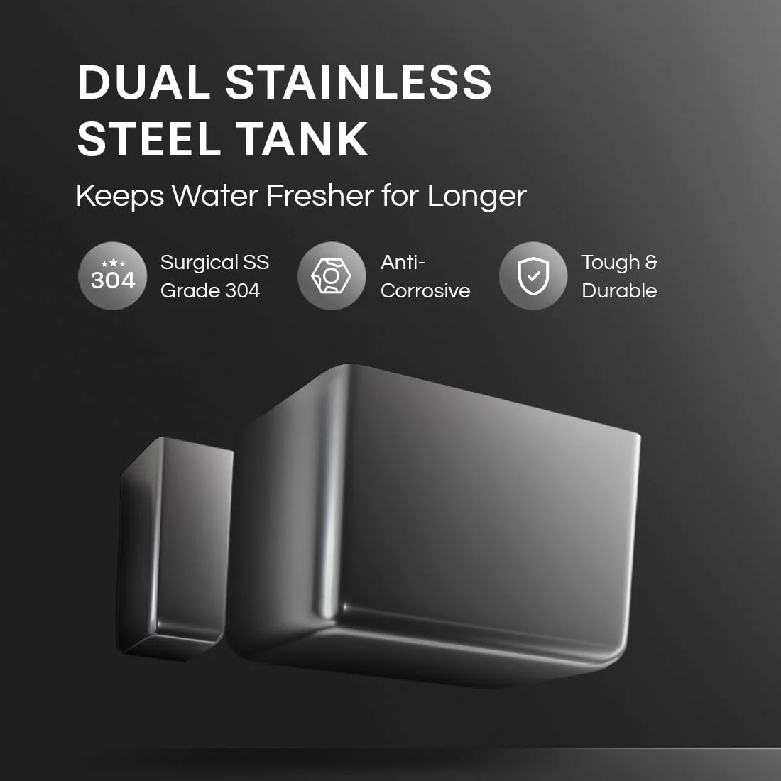 Aquaguard Blaze Insta Hot & Ambient 8-Stage RO, Dual Stainless Steel Tank Water Purifier | RO+UV+Active Copper Tech | Upto 60% Water Savings | Suitable for all Water Sources - Image 5