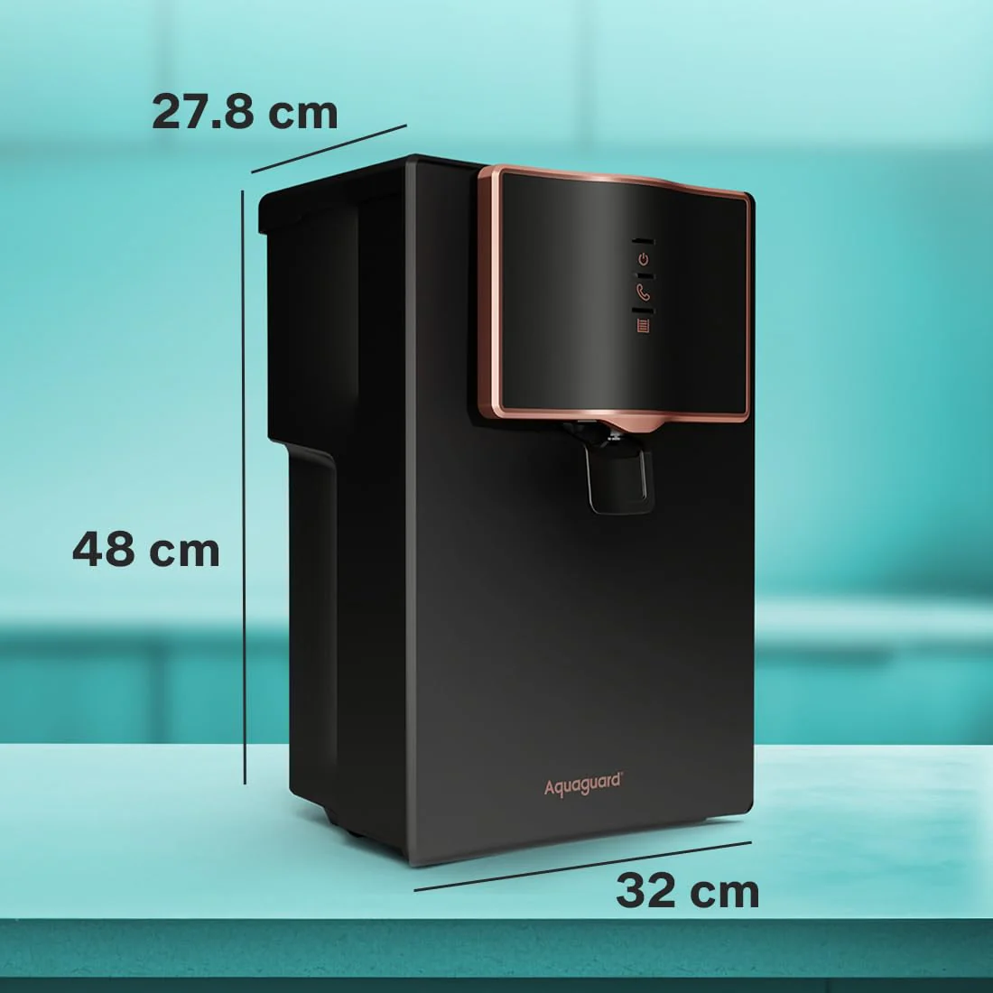 Aquaguard Marvel NXT Active Copper RO+UV+UF + 1 Free Alkaline Bottle | Up to 60% Water Savings | 10-Stage RO Water Purifier | Suitable for all Water Sources - Image 2
