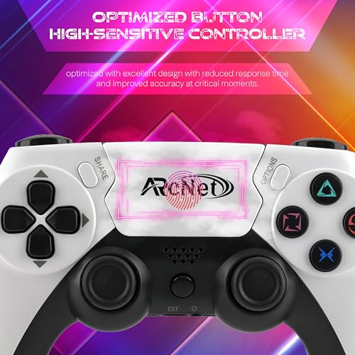 ARcNet Dualshock Wireless Controller Game Switch For PS 4 With 3.5 mm Headset Port & 6 Axis Gyro Sensor Wireless USB Controller Compatible for PS 4 Slim/PRO/Fat With Built in Speaker - Image 5