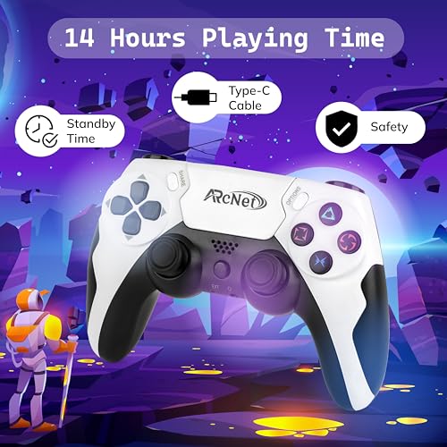 ARcNet Dualshock Wireless Controller Game Switch For PS 4 With 3.5 mm Headset Port & 6 Axis Gyro Sensor Wireless USB Controller Compatible for PS 4 Slim/PRO/Fat With Built in Speaker - Image 7